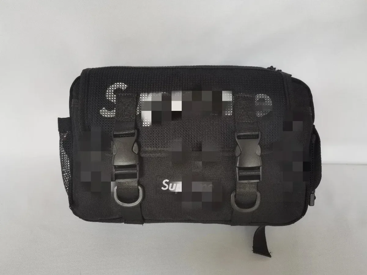 Supreme Supreme Box Logo Black Messenger Bag Black - 1