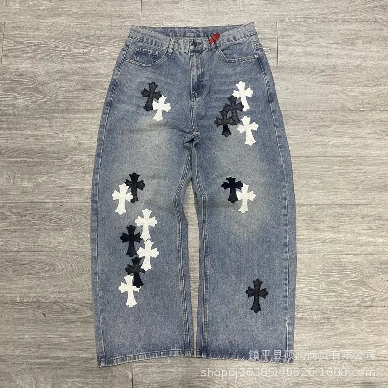 Chrome Hearts Chrome Hearts CH Cross Light Blue Cross Jeans Blue