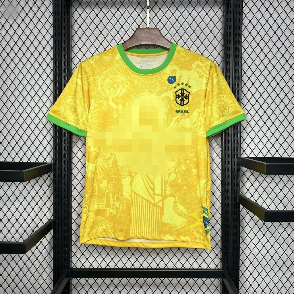 Other Brazil National Team Jersey 2425 RS Gold Special Edition Shirt Gold - 1