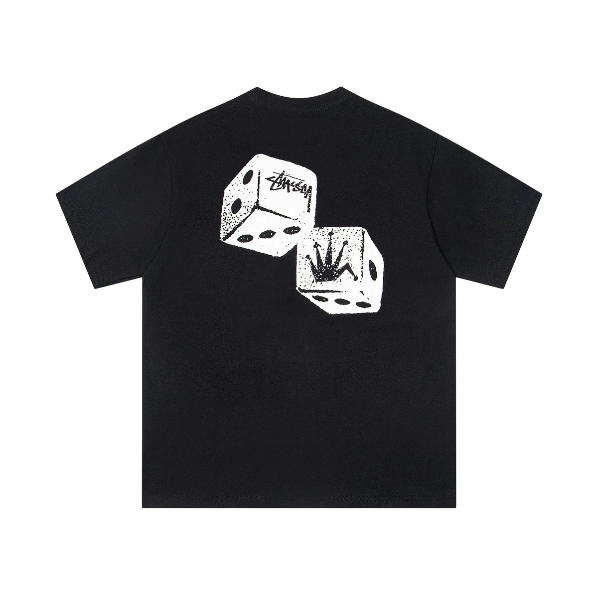 Stussy Stussy Stüssy Dice Black T-Shirt Black - 1