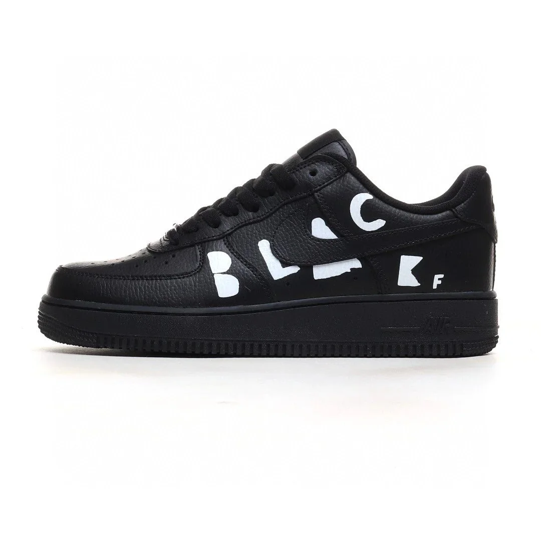 Nike Nike Air Force 1 Black Triple Black Sneakers Black - 1