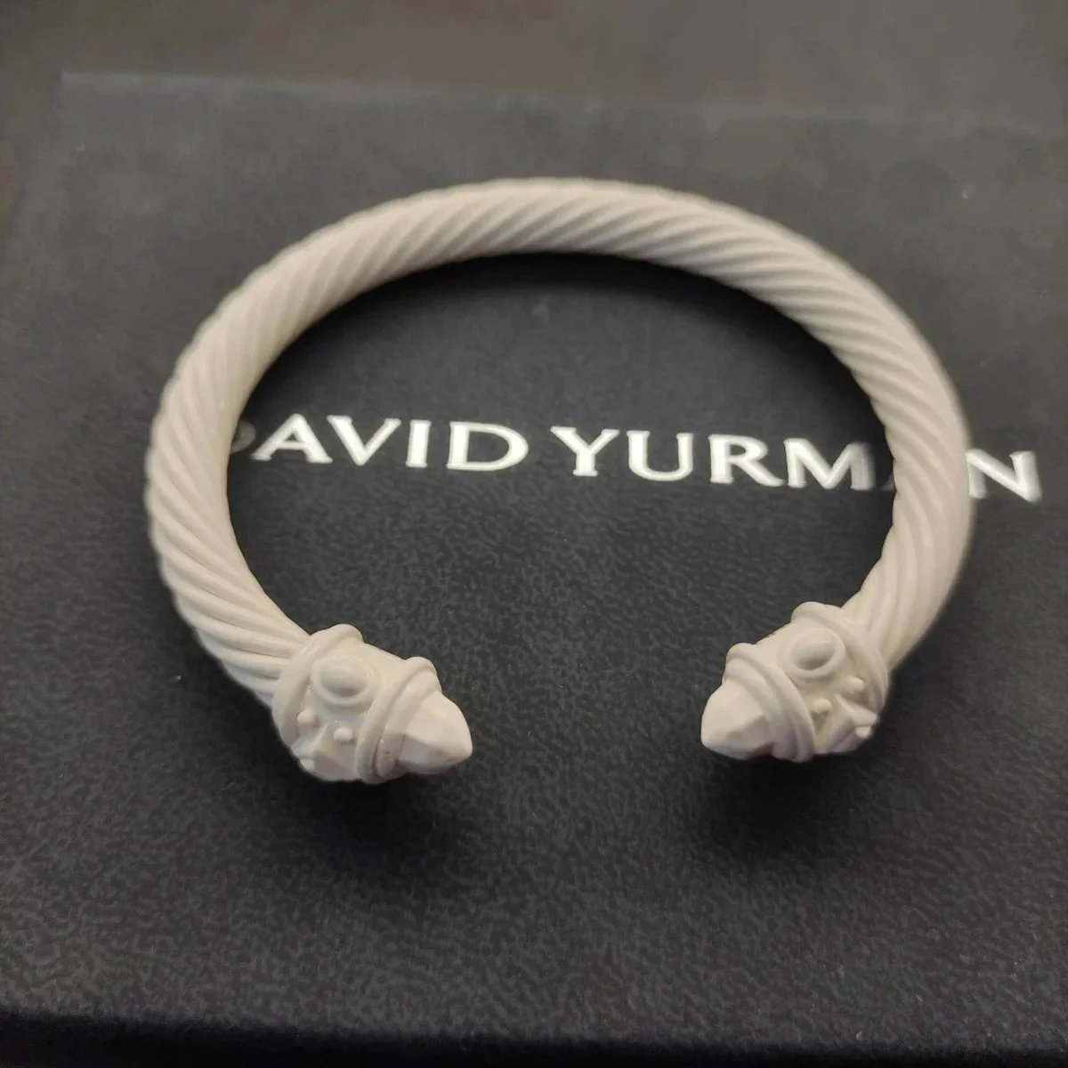 David Yurman David Yurman Cable Cuff Bracelet White Jewelry White - 1