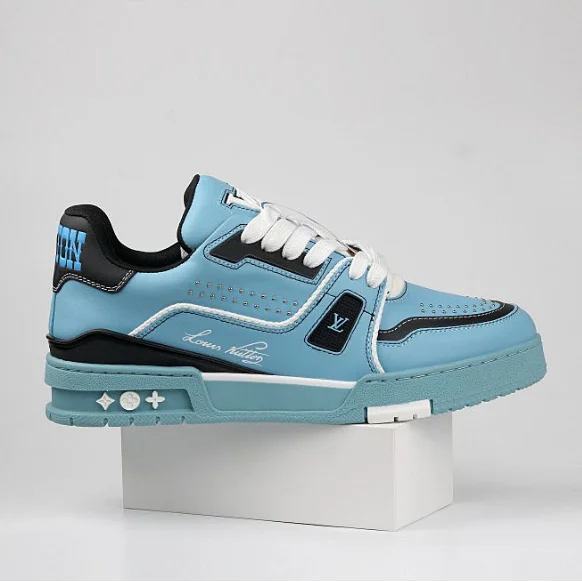 Louis Vuitton Louis Vuitton LV Trainer Sky Blue/Black Sneakers Blue