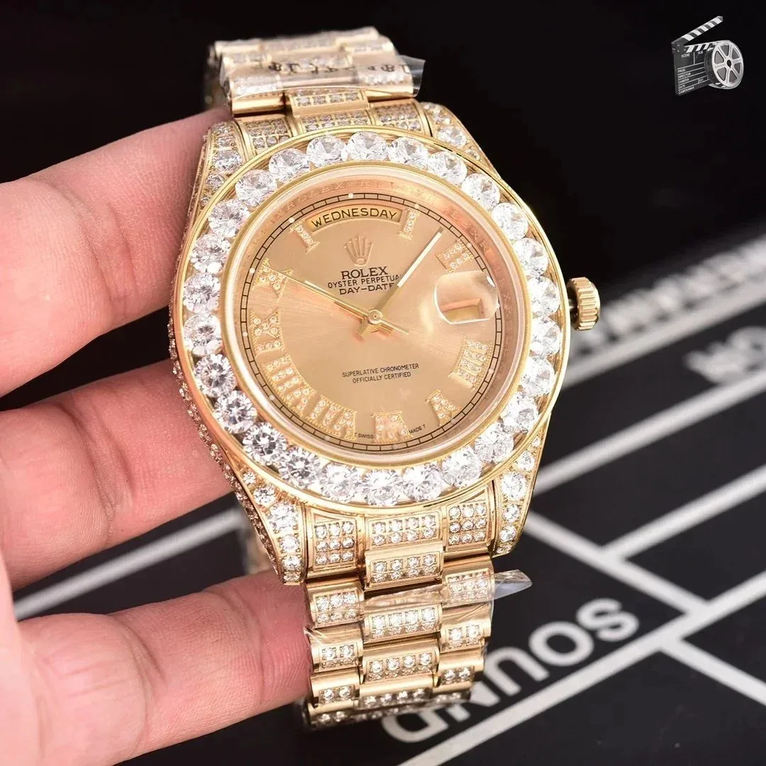 Rolex Rolex Day-Date Gold Diamond Watch Gold