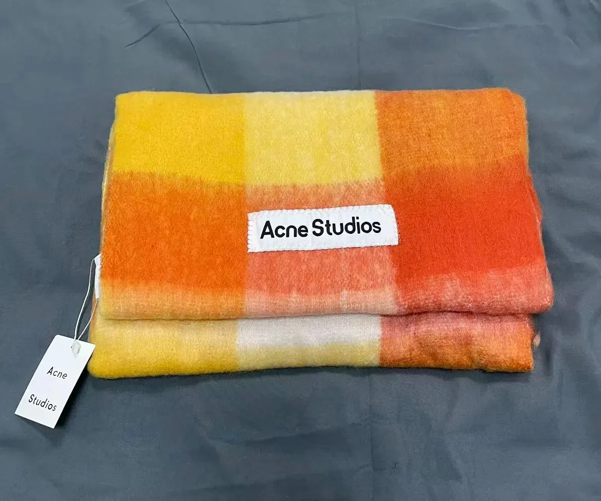 Acne Studios Acne Studios Sunset Plaid Checkered Scarf Multicolor