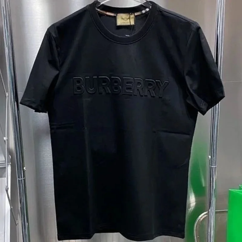 Burberry Burberry Black Logo Embossed T-Shirt Black - 1