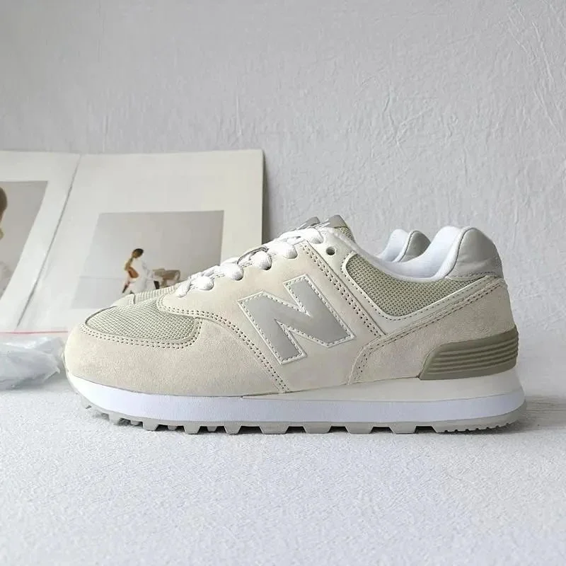 New Balance New Balance 574 ML574 Sail/University Red Sneakers Beige - 1