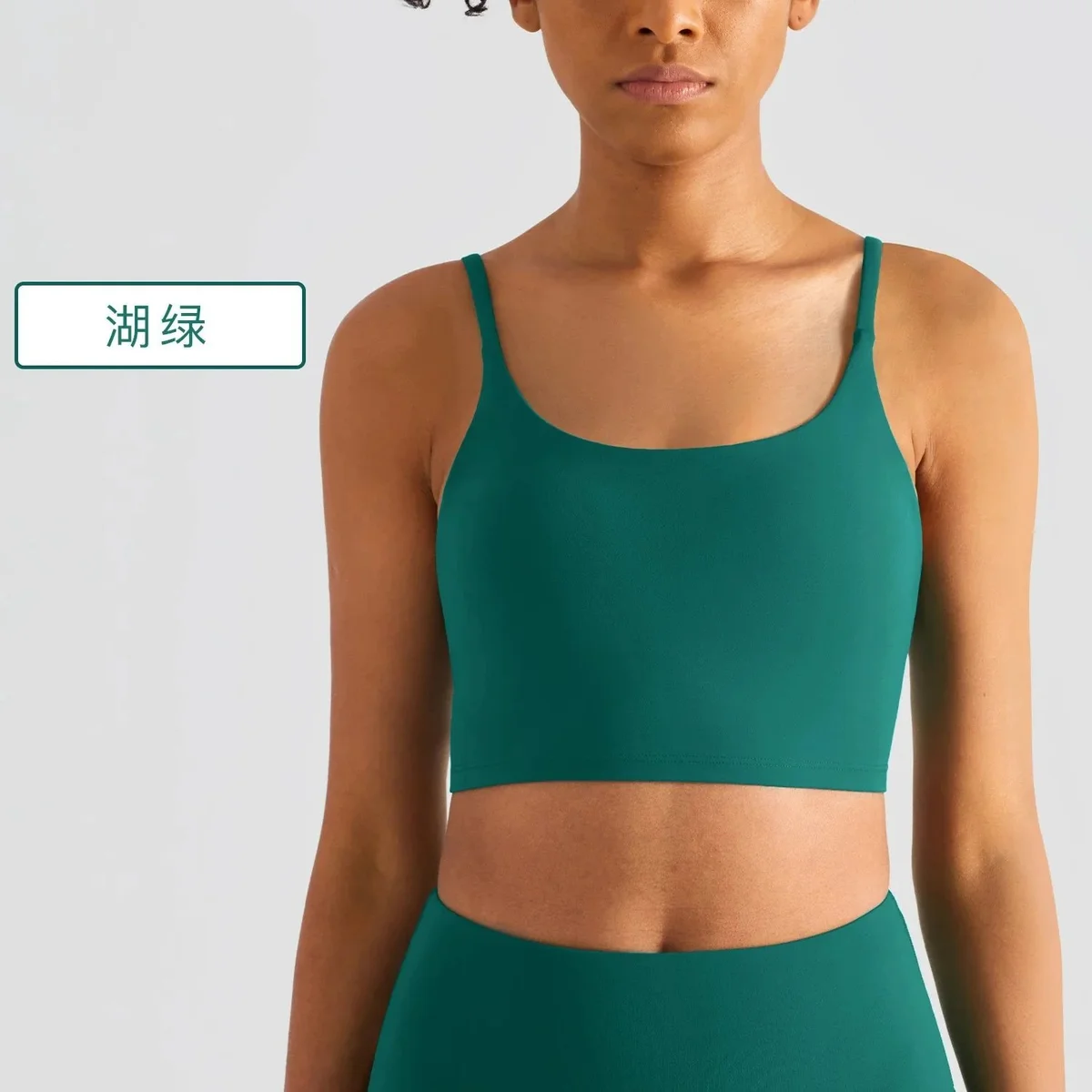 Other Lake Green Crop Top Sports Bra Green - 1