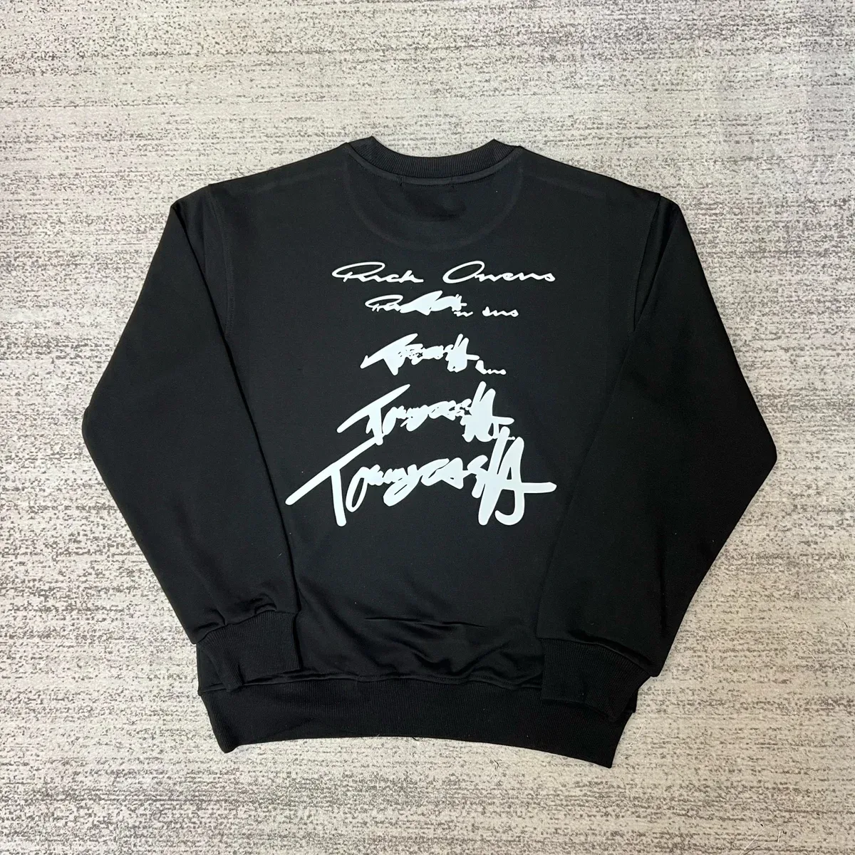 Rick Owens Rick Owens Black Signature Sweatshirt Black - 1