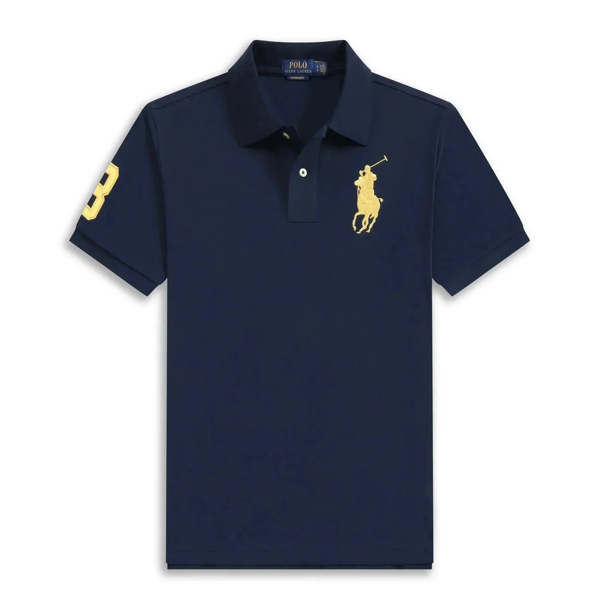 Polo Ralph Lauren Polo Ralph Lauren Navy Yellow Polo Shirt Navy - 1