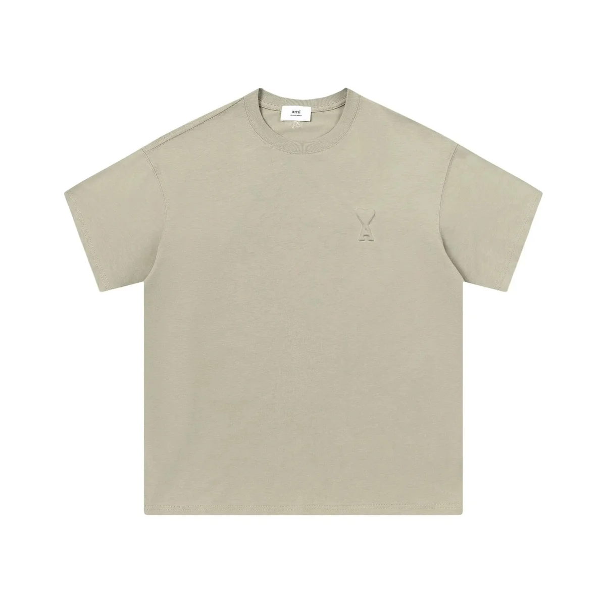 Ami Paris Ami Paris AMRI T-Shirt Grey Green A0015# T-Shirt Grey - 1