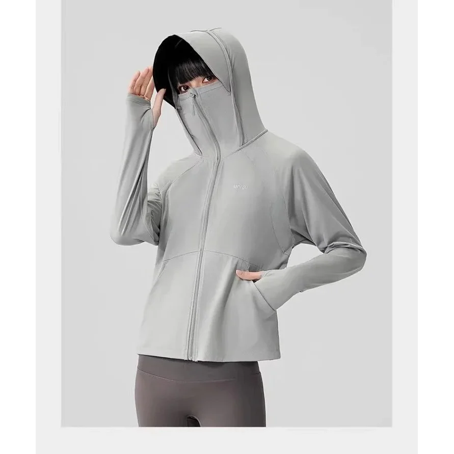 Other Unisex Far Mountain Grey UPF 50+ Sun Protection Jacket Grey - 1