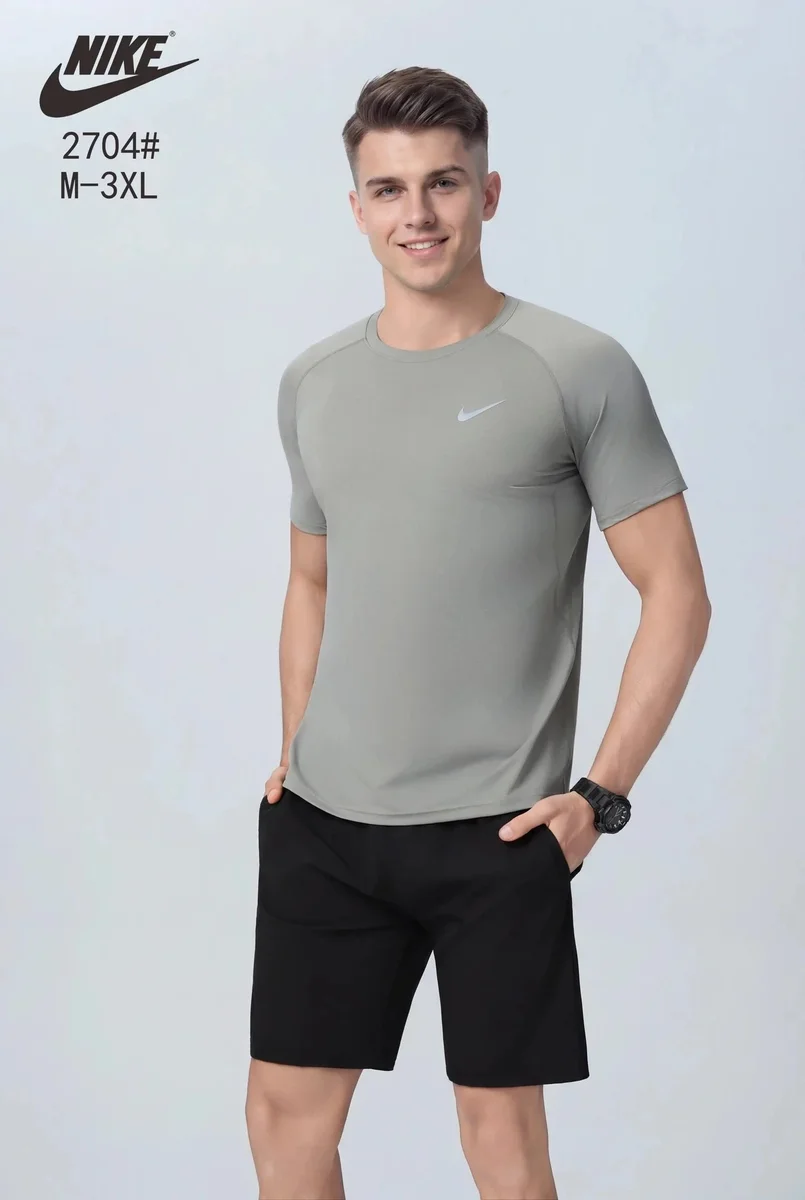Nike Nike Grey Dri-FIT T-Shirt Men's Grey - 1