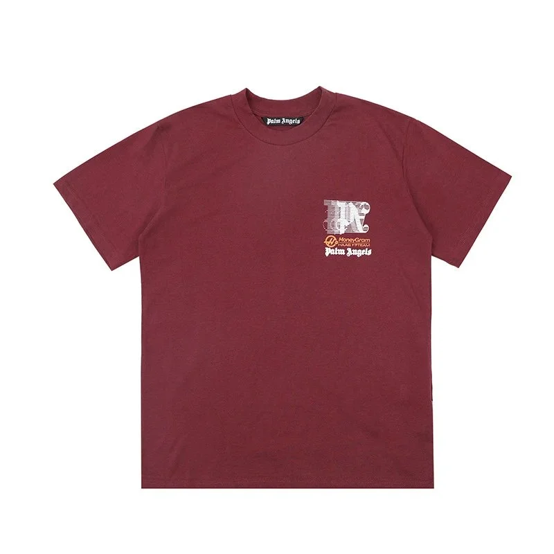 Palm Angels Palm Angels F1 Team Burgundy T-Shirt Red - 1