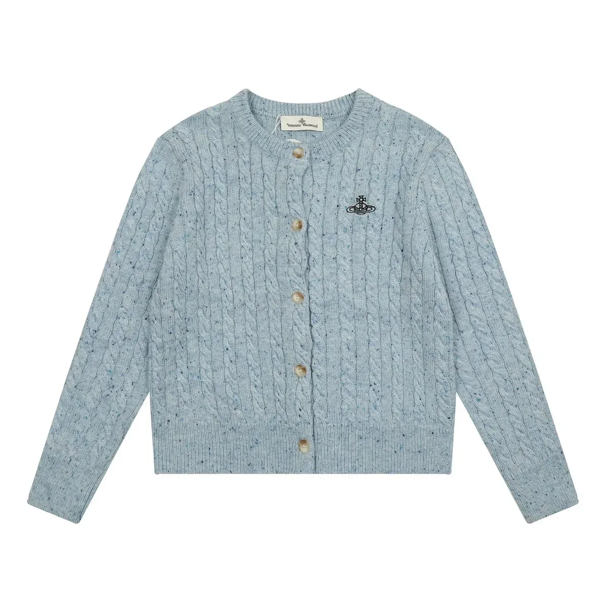 Vivienne Westwood Vivienne Westwood Cable Knit Cardigan Blue Blue - 1