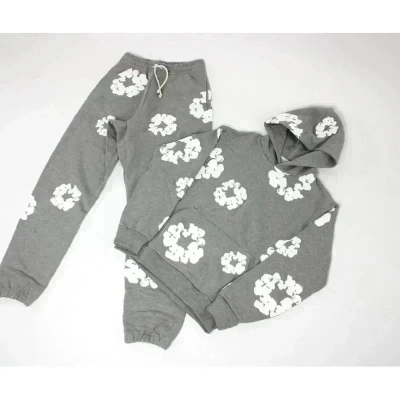 Other Gray White Floral Co-ord Set DD-003 Grey - 1