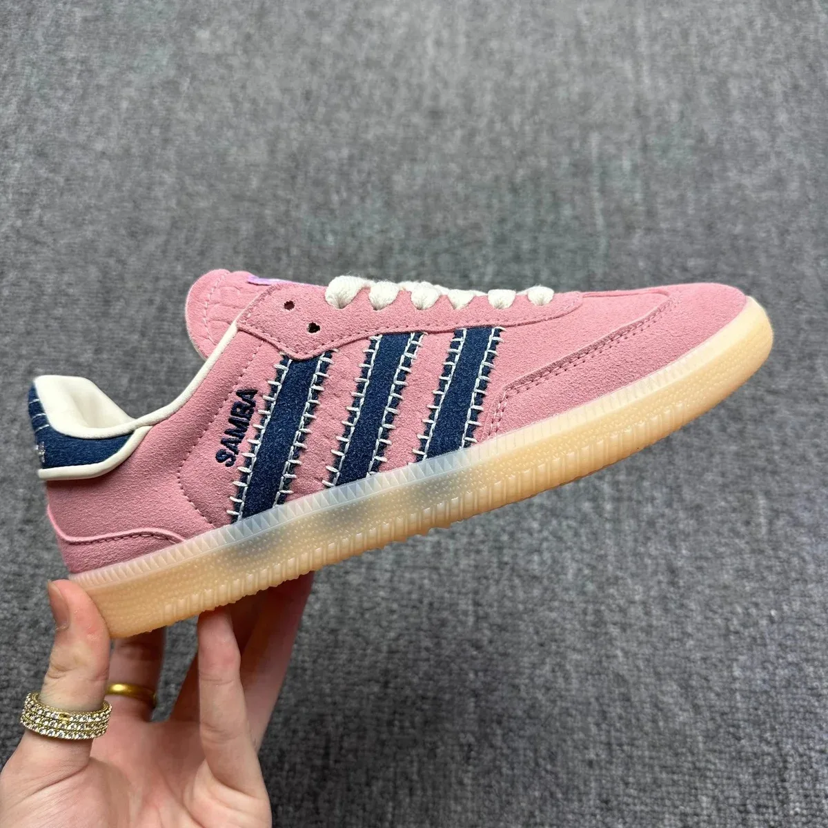 Adidas Adidas Samba Pink/Navy Sneakers Pink