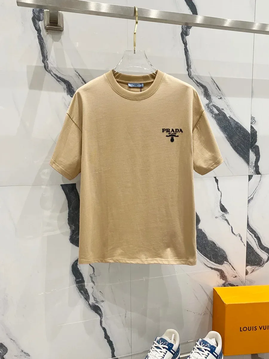 Prada Prada Classic Logo Beige T-Shirt Beige