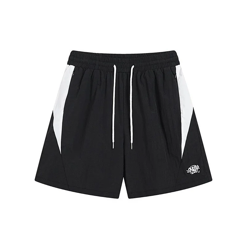 Other Black and White Panelled Shorts Black - 1
