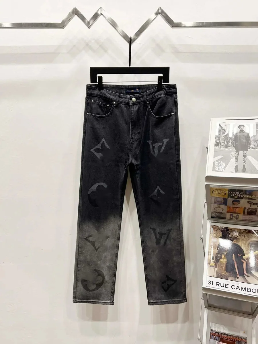 Louis Vuitton Louis Vuitton Monogram Black Jeans Black
