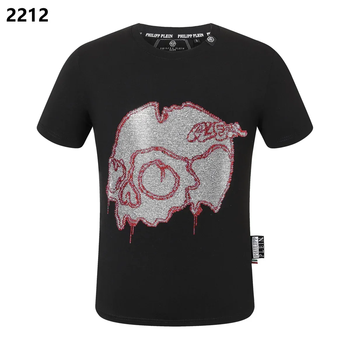 Philipp Plein Philipp Plein Skull Print T-Shirt Black Black - 1