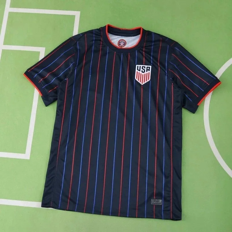 Other USA National Team Jersey Navy Blue Striped Soccer Top Navy - 1