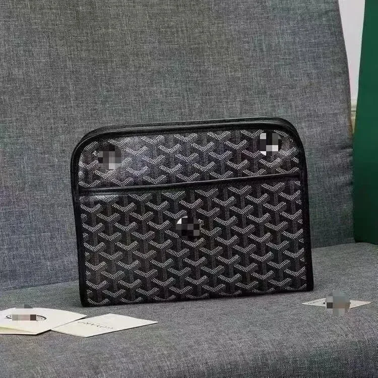 Goyard YARD Monogram Clutch Bag Black