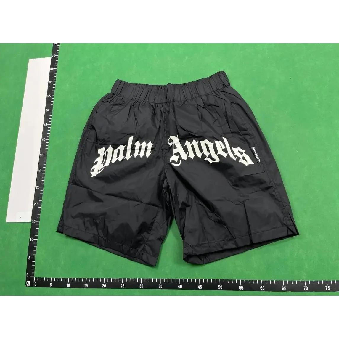 Palm Angels Palm Angels Black 'Palm Angels' Logo Shorts Black - 1