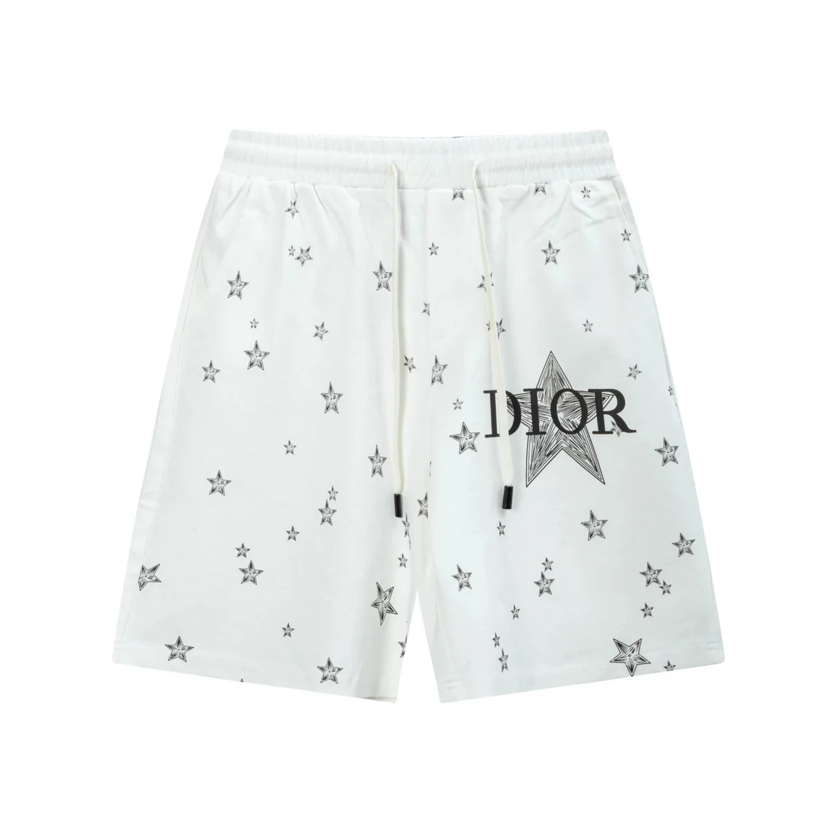 Dior Star Print White Shorts