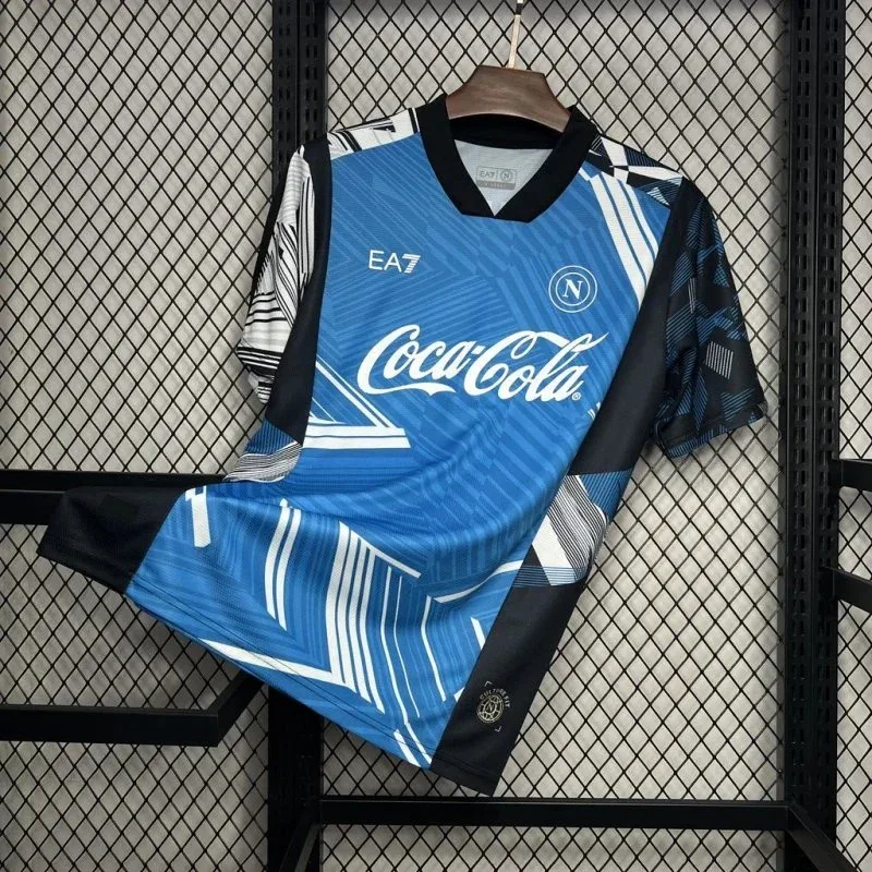 Armani EA7 Blue/Black/White Football Jersey Blue