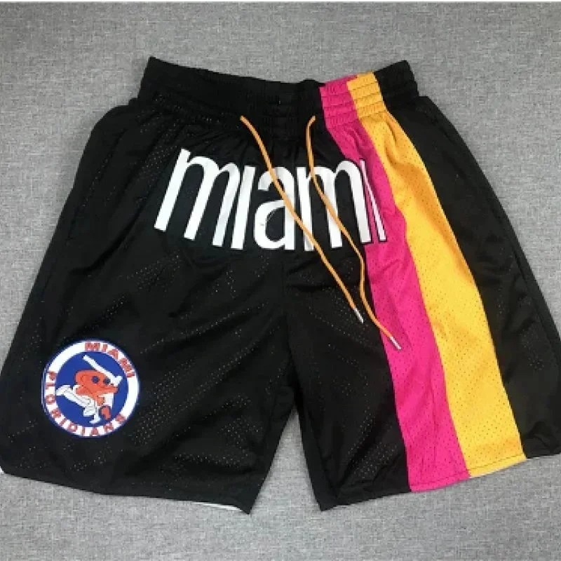 Other 18 Black/Pink/Yellow Mesh Shorts Black - 1