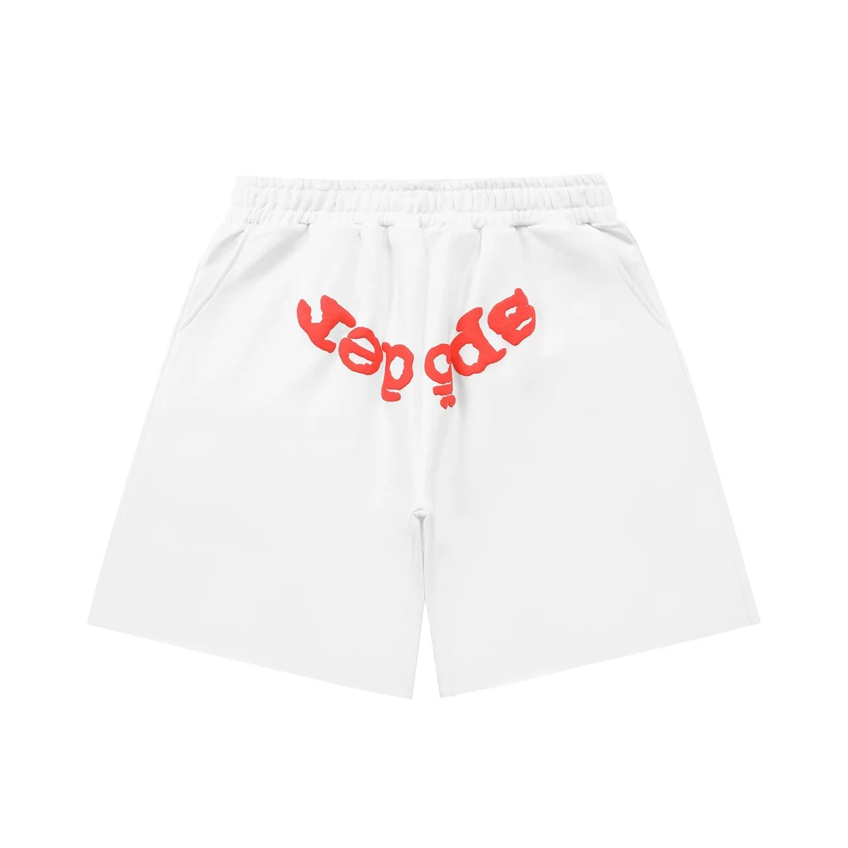 SP5DER SP5DER White Spider Logo Shorts White