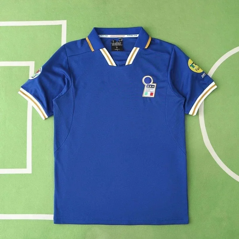 Other Blue Italy Football Jersey Polo Shirt Blue - 1