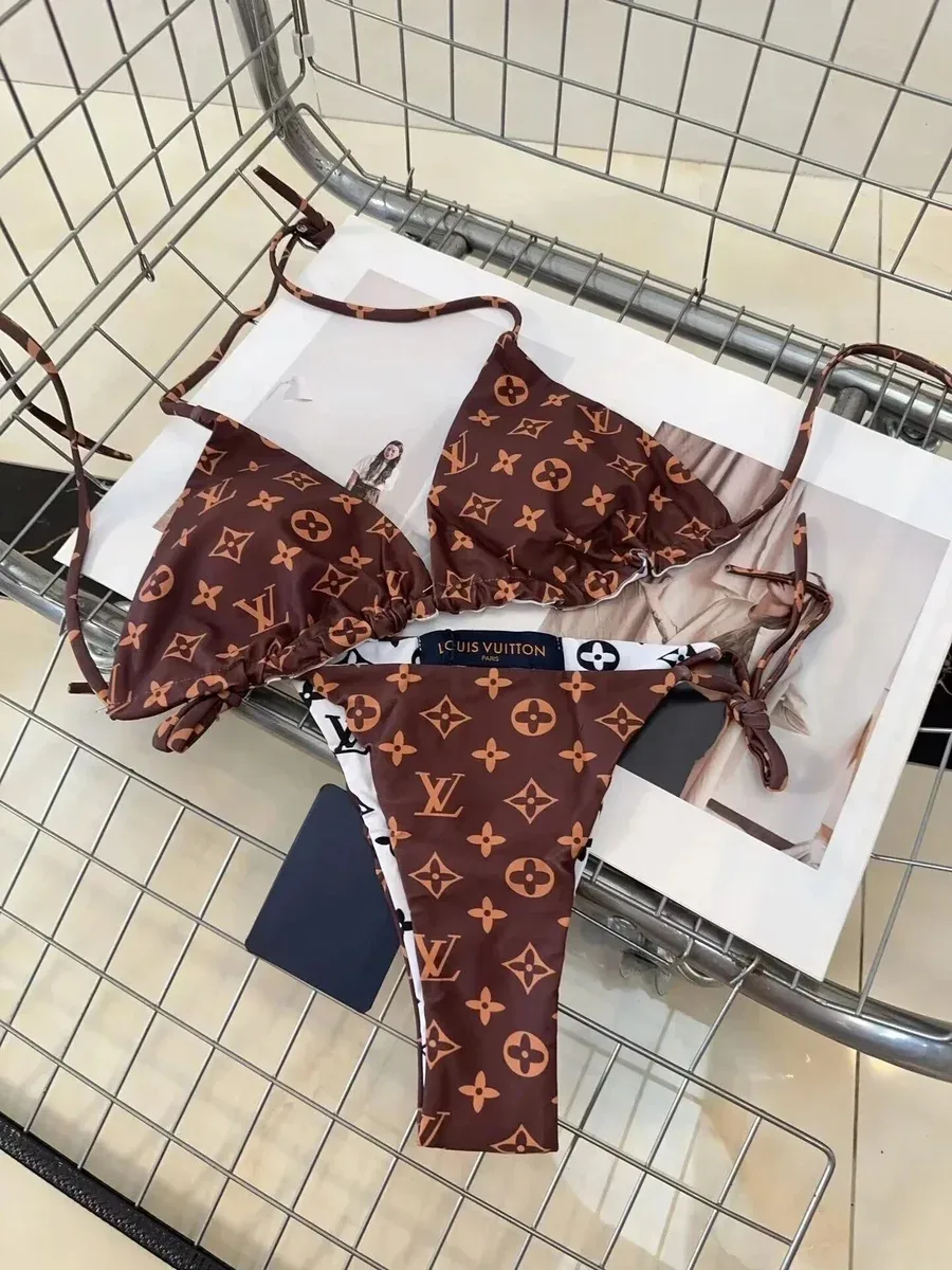 Louis Vuitton Louis Vuitton Brown Monogram Bikini Set Brown