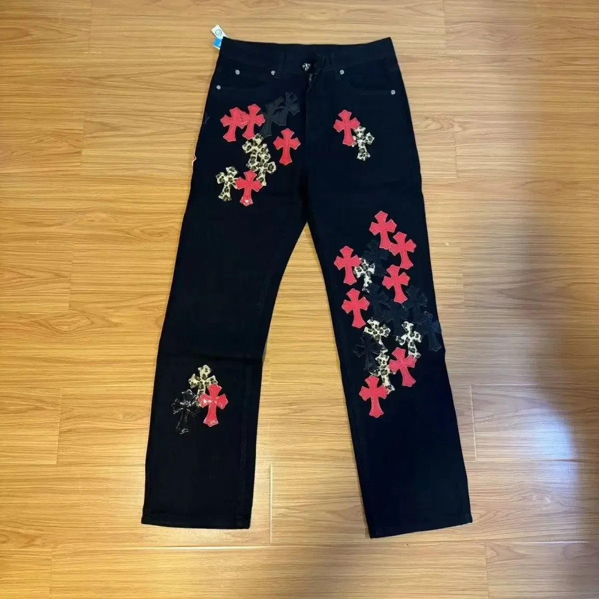 Chrome Hearts Chrome Hearts CH Cross Black Denim Jeans Black