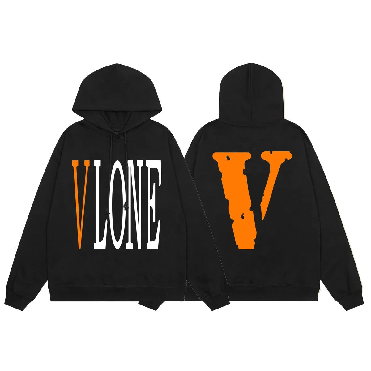 VLONE VLONE Black with Elastic Hem Hoodie Black