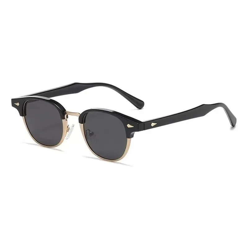 Other Unisex Sunglasses Black & Gold Eyewear Black - 1