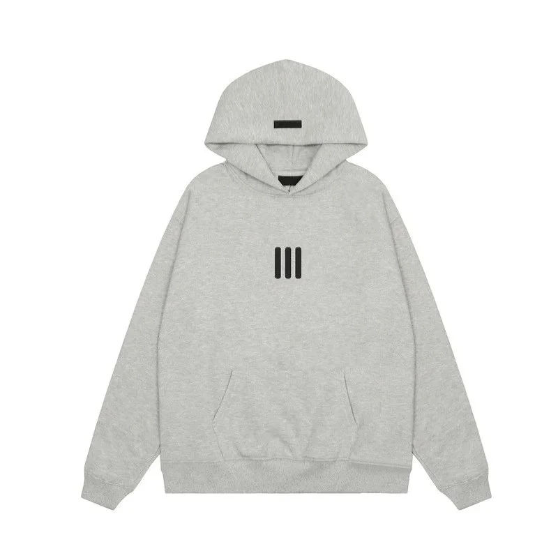Other Unisex Hoodie in 2433花灰色 (Silicone Letters) Grey - 1