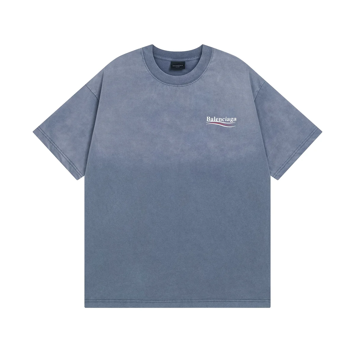 Balenciaga Balenciaga Vintage Blue Oversized T-Shirt Blue