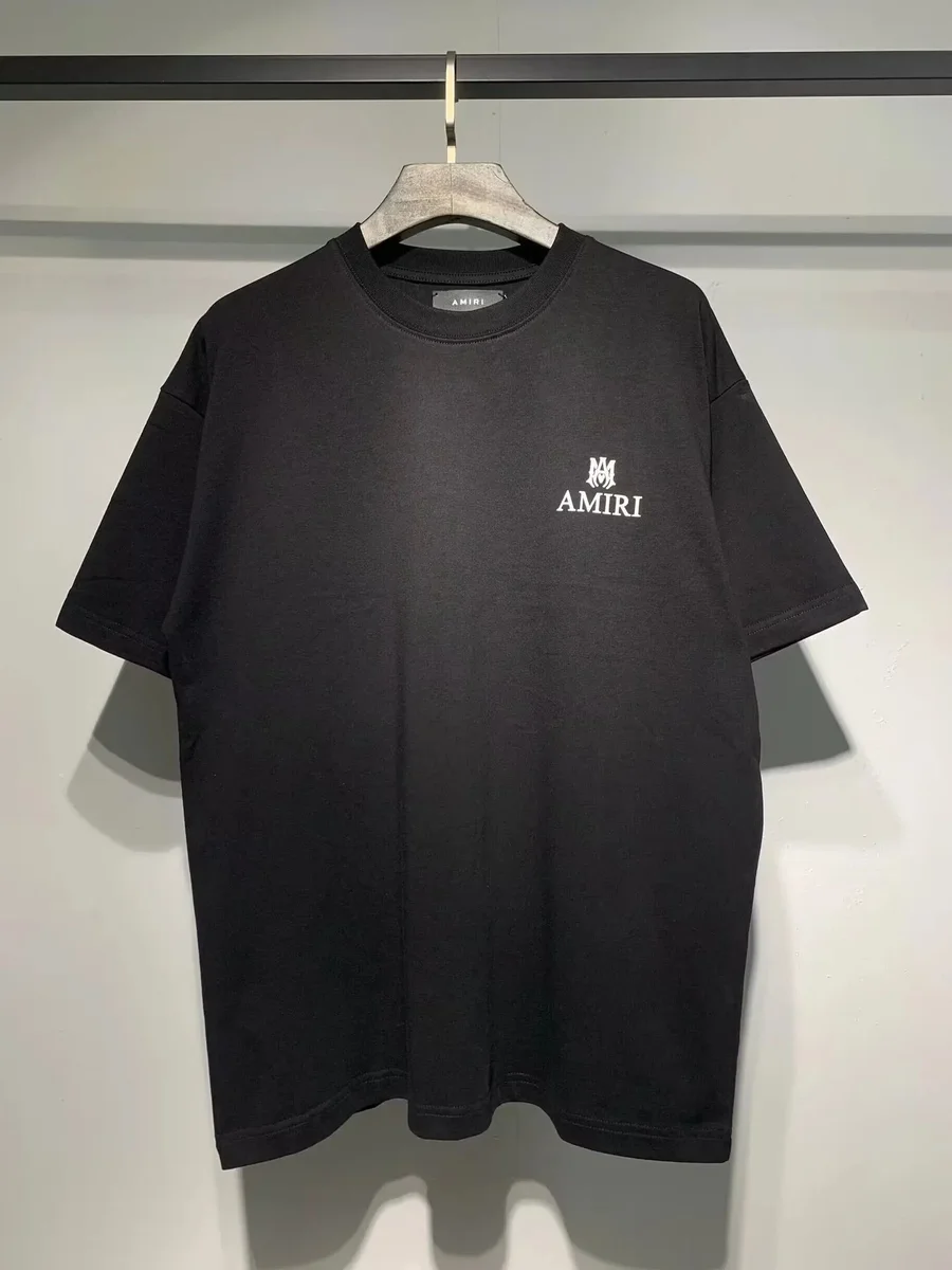 Amiri Amiri Oversized T-Shirt Black Solid T-Shirt Black - 1