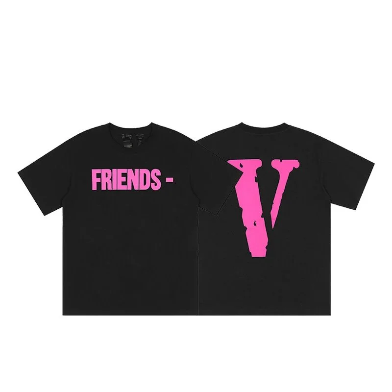 VLONE VLONE Friends V Black T-Shirt Black - 1