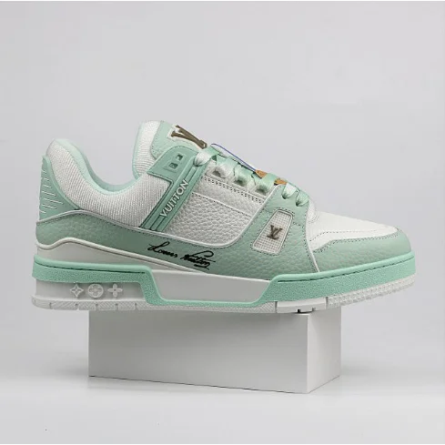 Louis Vuitton Louis Vuitton LV Trainer Mint Green/White Sneakers Green
