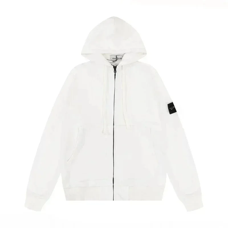 Stone Island Stone Island 68-15 White Hoodie Jacket White