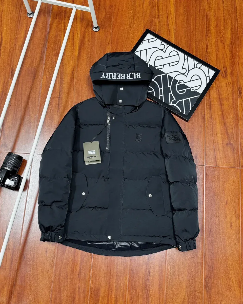 Burberry Burberry TB Monogram Black Puffer Jacket Black
