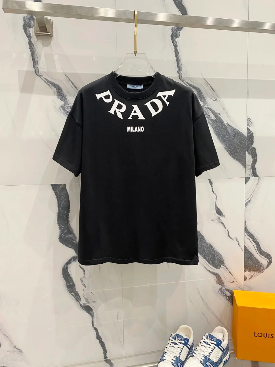 Prada Prada MILANO Logo T-Shirt Black/White Black