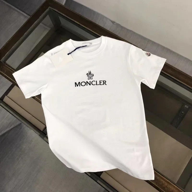 Moncler White Monogram T-Shirt