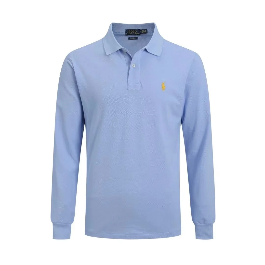 Polo Ralph Lauren Polo Ralph Lauren Polo Bear Long Sleeve Polo Sky Blue Blue - 1