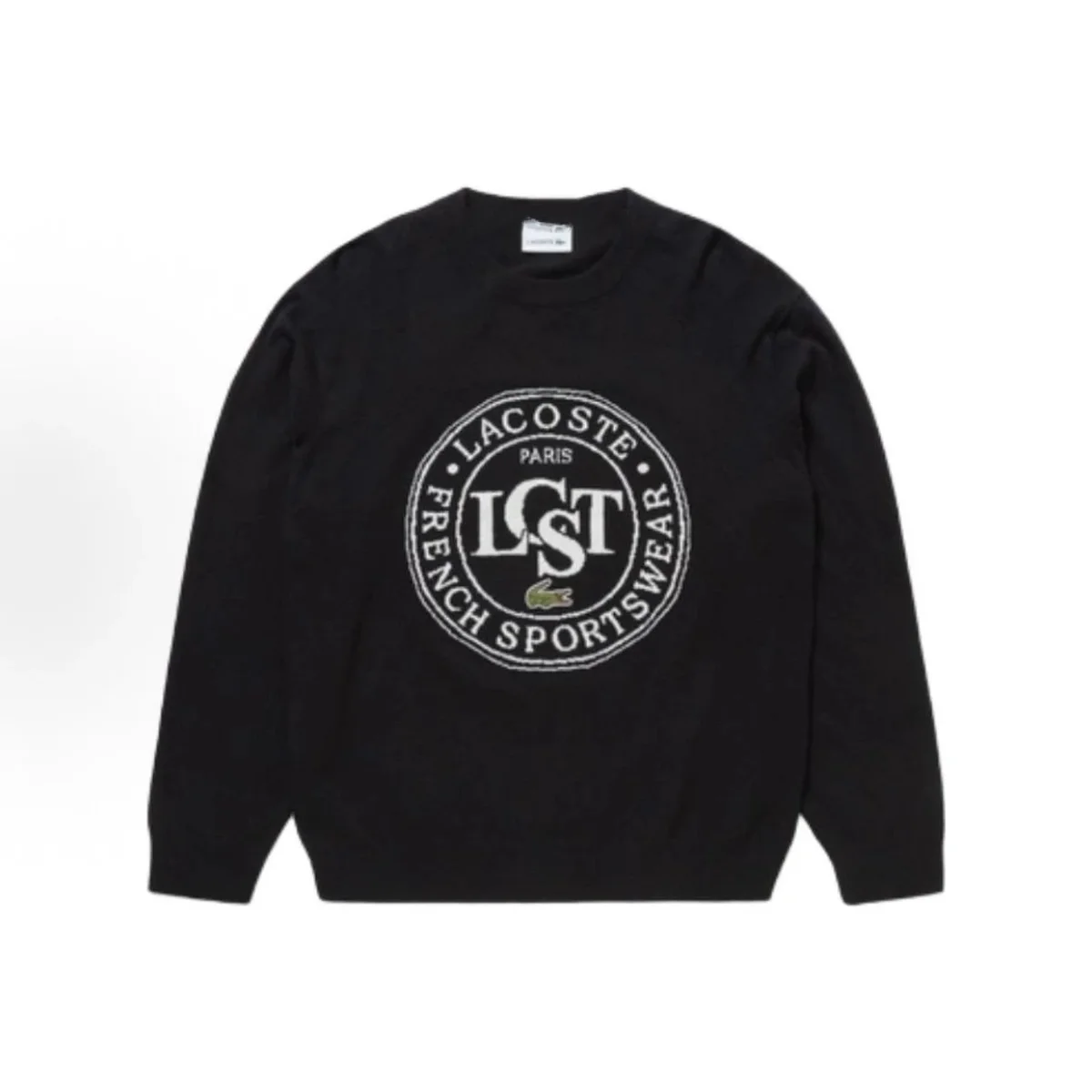 Lacoste Lacoste Black 'LST' Crewneck Sweater Black - 1