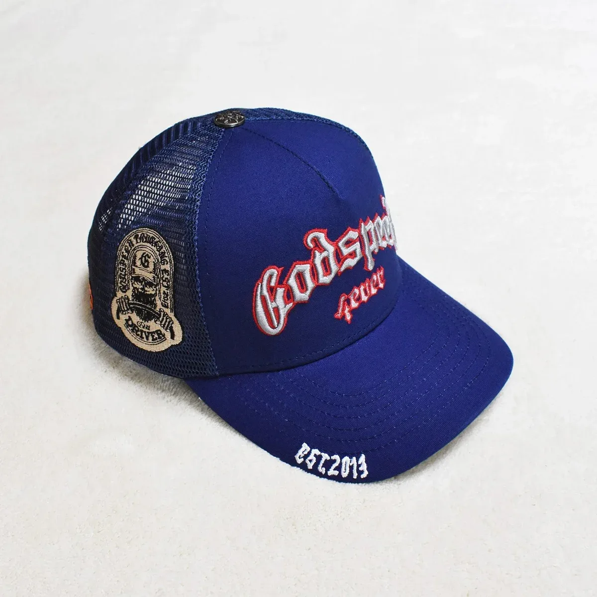 Other Godspeed Never Trucker Cap GS002 Pure Deep Blue White Red Navy - 1