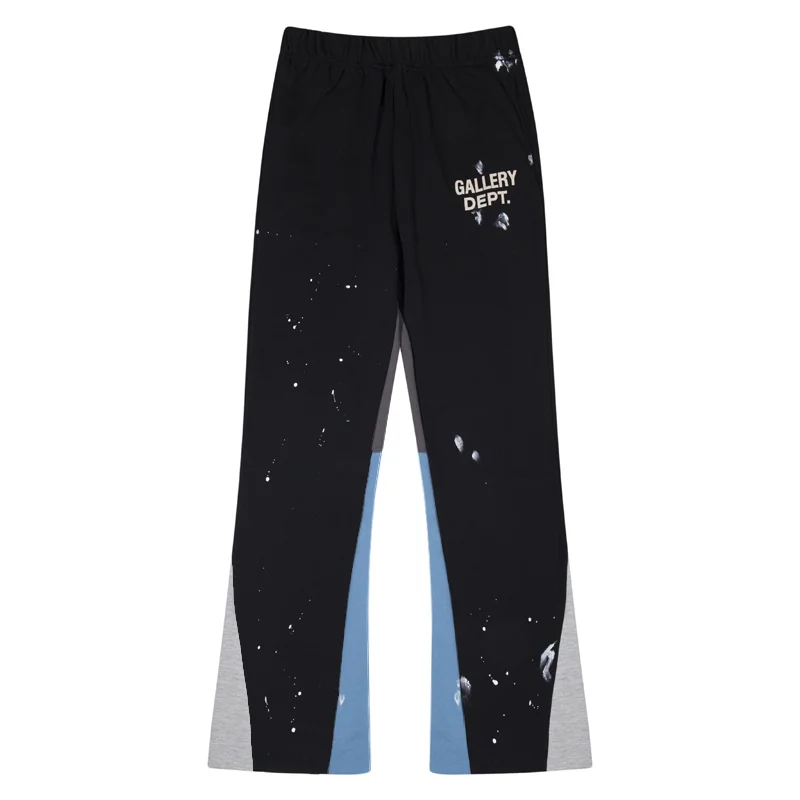 Gallery Dept. Gallery Dept. Art That Kills Splatter Black/Blue/Gray Pants Black - 1